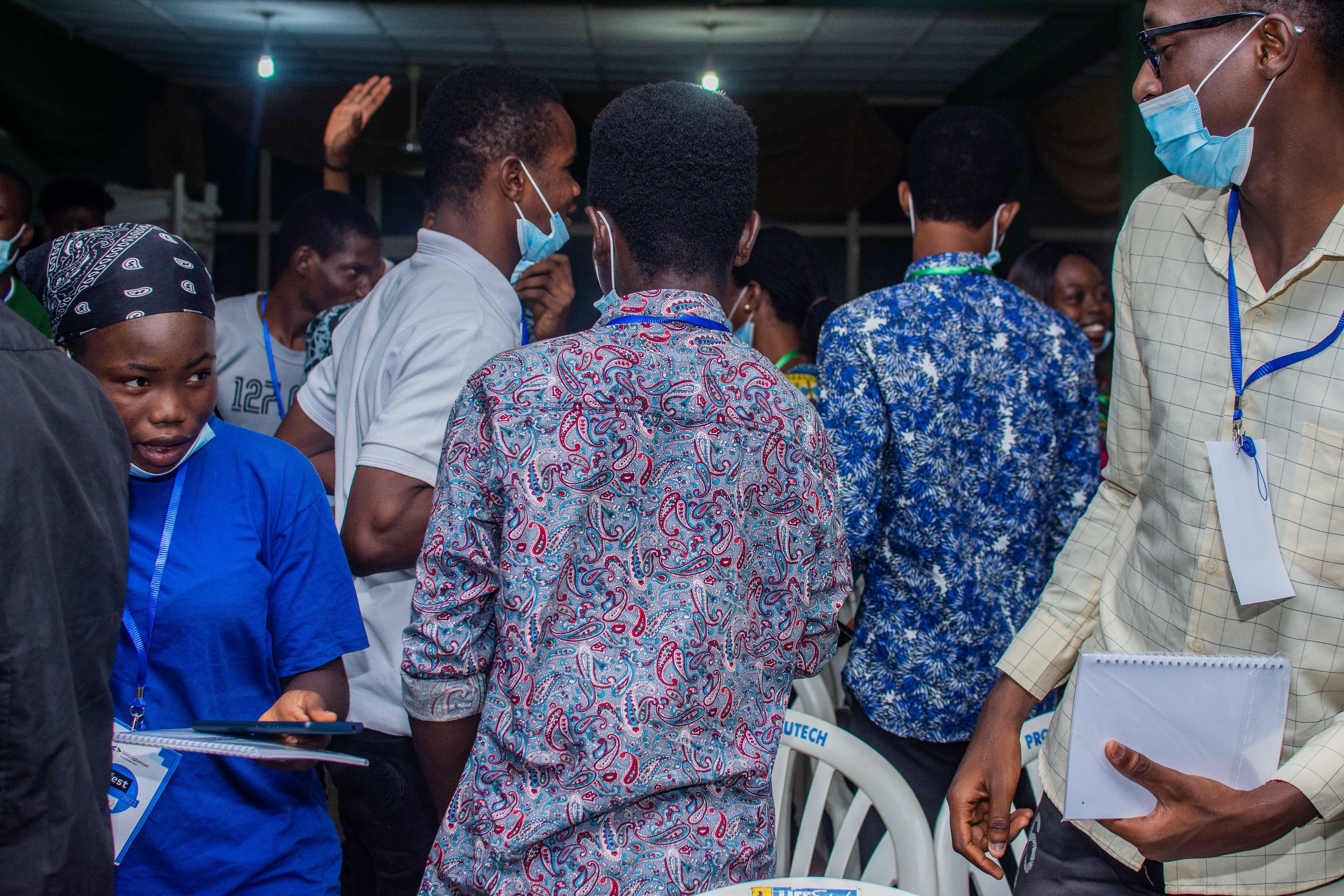 Attendees gathering in the conference hall at DevFest Ogbomoso 2021