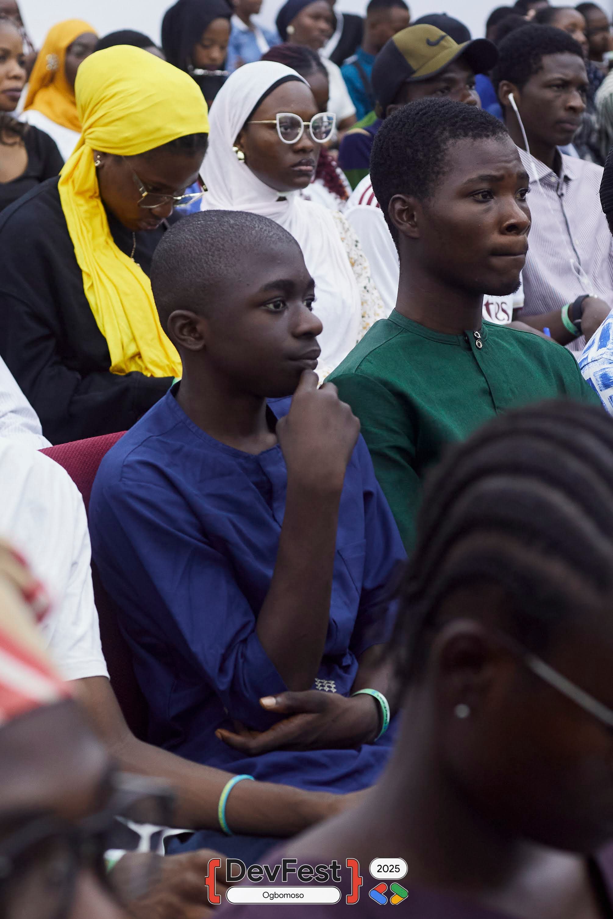 Seated attendees looking toward the front at DevFest Ogbomoso 2025